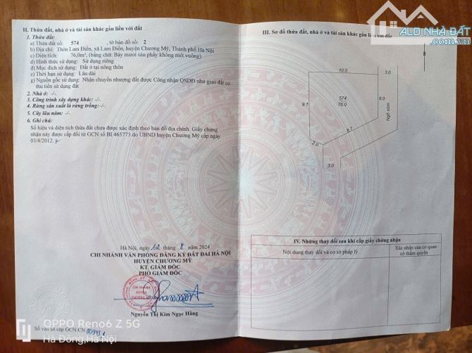 Cc cần bán DT : 76m full lô góc tại xã bình minh