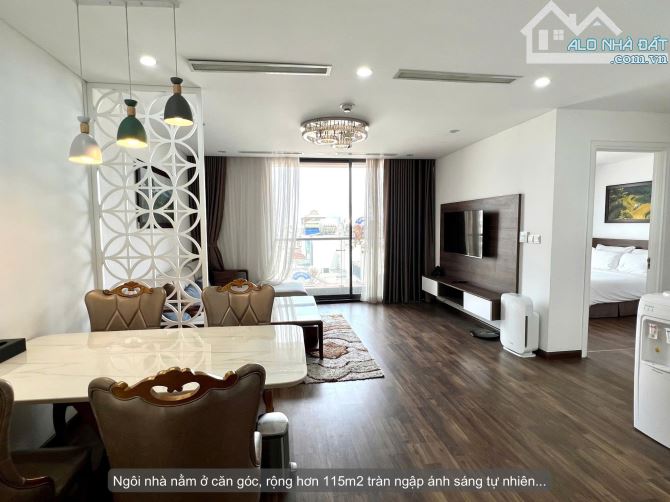 Cho thuê chung cư The Terra 83 Hào Nam, 115m2, 3 ngủ 2 vs. Nội thất 5 sao. 25tr/th