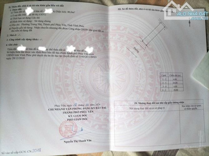 Chỉnh chủ Bán nhà mặt phố Trần Hưng Đạo, 5,5 tỷ, 80m2, pháp lý đầy đủ, gần chợ Phúc Yên