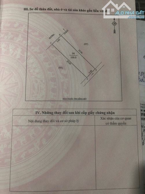 Bán 100m2 đất đẹp Khu Quy Hoạch khối 1 - Vinh Tân