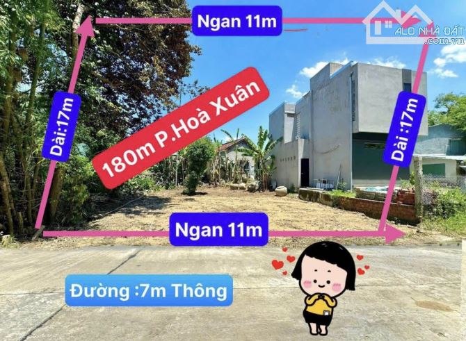 🌈🔥CC B.ÁN LÔ ĐẤT💥 PHONG NAM- HÒA XUÂN ĐÀ NẴNG 💥DT 11x16=176m2 chỉ 2,85