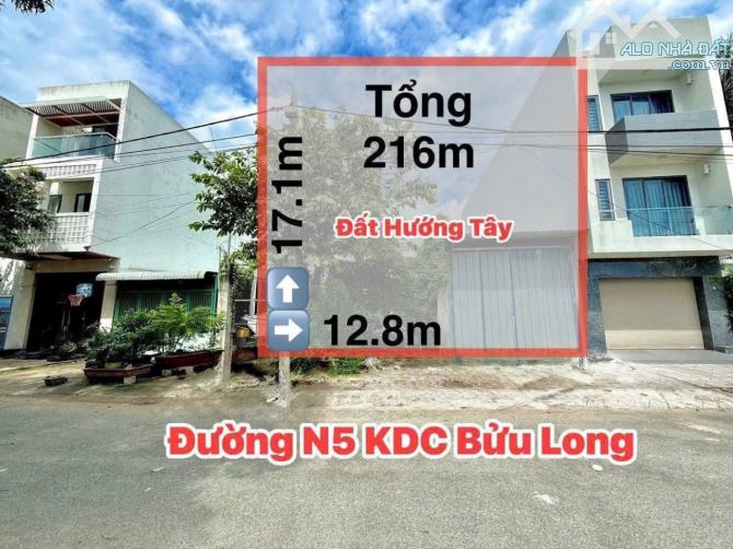 Hiếm! Bán 3 lô liền kề KDC Bửu Long, trục đường lớn N5, giá siêu rẻ