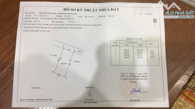 CẦN BÁN GẤP ĐẤT DIỄN, 45M, VUÔNG ĐẸP, MẶT TIỀN 4,3M, NGÕ RỘNG, GIÁ CHỈ 800TR