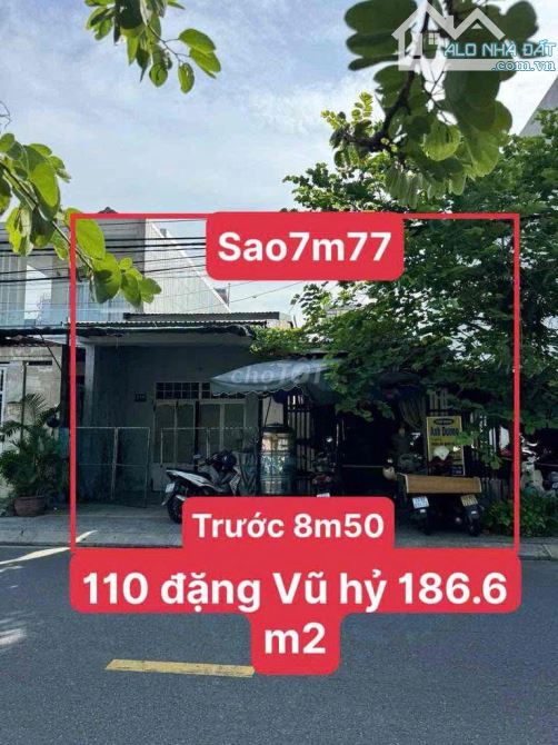BÁN ĐẤT ĐƯỜNG 7M5 - ĐƯỜNG ĐẶNG VŨ HỶ - SƠN TRÀ - 186M2 - 30.79 TỶ - NGANG 8.5M
