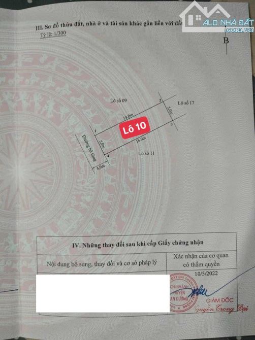 Chỉ hơn 1 tỷ đồng sở hữu lô đất siêu to, ngõ ô tô 16 chỗ ngay Tràng Duệ - 1