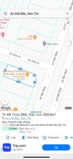 CẦN BÁN LÔ ĐẤT 2MT ĐẸP TUYỆT VỜI ĐƯỜNG LÊ VĂN QUÝ + AN ĐỒN 6 S251M ( 48 TỈ ) - 1