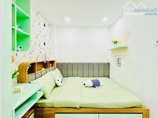 Nhà 4 tầng xây mới, hẻm ô tô, Phan Huy Ích, Gò Vấp, ngang 4,5m, 5 tỷ 97 - 1