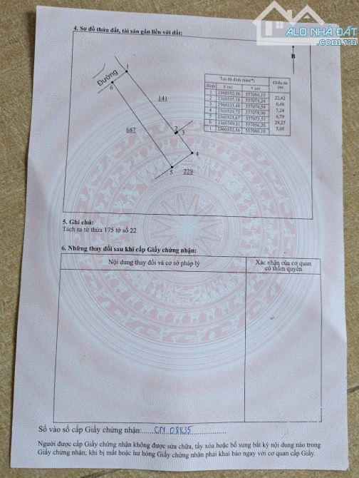 BÁN gấp lô đất hiếm Kim Long, Tam Dương sát trường THCS Duy Phiên 173,2m mt5,05m 1tỷ150tr - 1