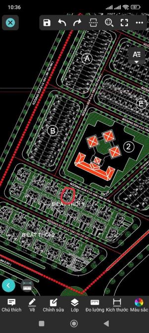 Bán nền biệt thự 215m2 khu Xây Dựng Cần Thơ giá 7.7 tỷ - 1