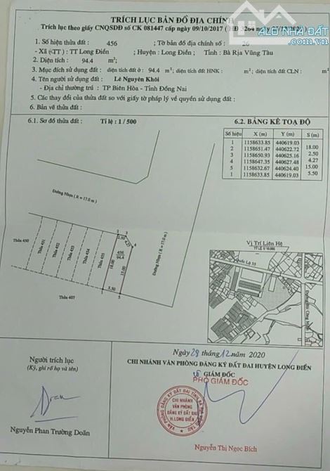 🔥 CẦN BÁN GẤP LÔ ĐẤT GÓC 2 MẶT TIỀN – KHU TÁI ĐỊNH CƯ CÂY QUÉO, QL55, TT LONG ĐIỀN 🔥 - 1