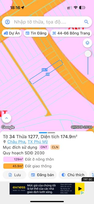Châu pha sát trục chính châu pha bà rịa chỉ 1ty150 - 1