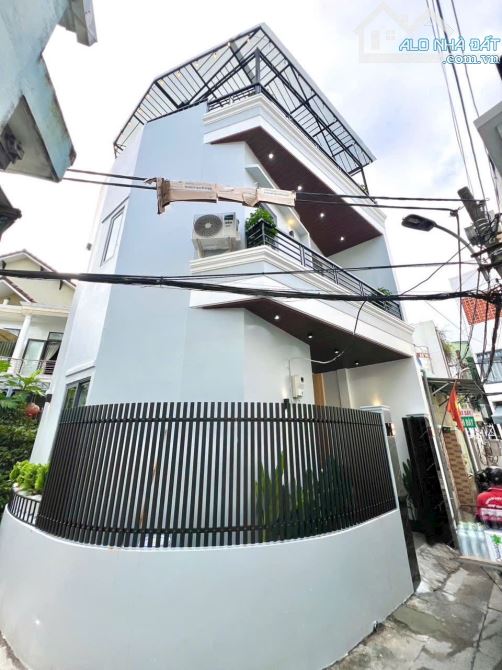 Nhà 3 tầng 2 mặt kiệt oto Trần Cao Vân đứng nhà thấy đường xây mới - 1