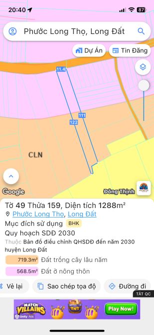 CHỦ CẦN BÁN GẤP LÔ ĐẤT GẦN BIỂN LỘC AN - HỒ TRÀM ,BRVT  Làm nhà vườn thì quá đẹp anh chị - 1