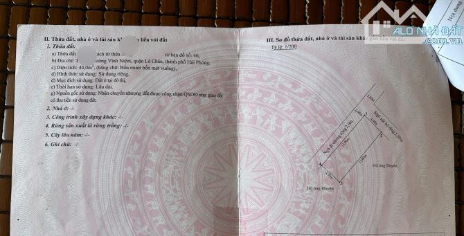 🌳Bán nhà 4 tầng lô góc Vĩnh Tiến - Vĩnh Niệm - Lê Chân - 44m2 - 12