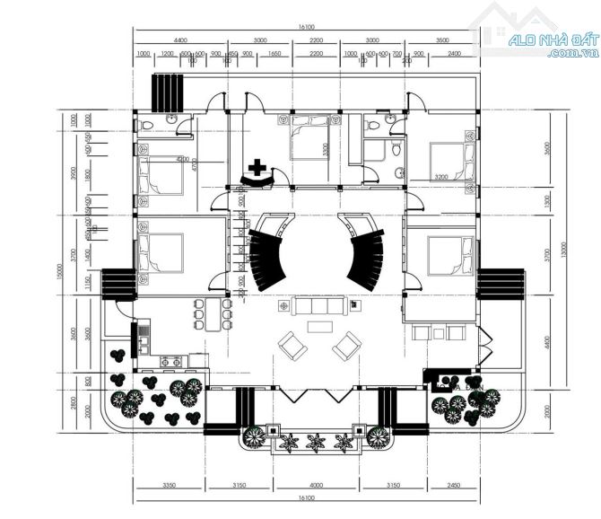 BÁN BIỆT THỰ SÂN VƯỜN-DT: 2.840M, FULL NỘI THẤT CAO CẤP- GIÁ: 15 TỈ – TRUNG TÂM AN PHƯỚC - 12