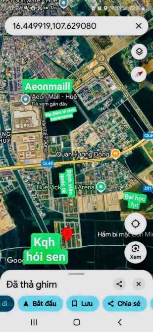 ĐẤT NỀN KQH HÓI SEN TRỤC 12m  - THUỶ DƯƠNG - TP HUẾ - Gia 2xtr/m2 - 2