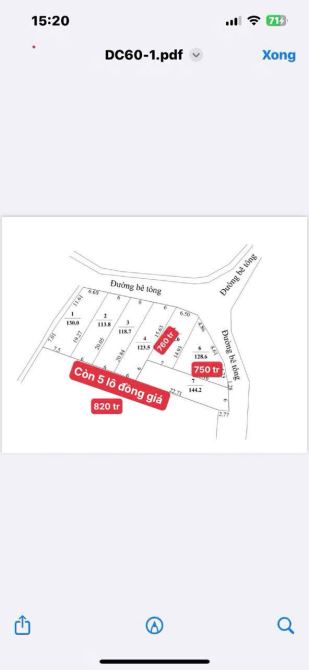BÁN 7 LÔ ĐẤT ĐƯỜNG BÊ TÔNG OTO GẦN TRƯỜNG HỌC , CHỢ PHƯỚC HỘI - PHƯỚC HẢI .BRVT - 2