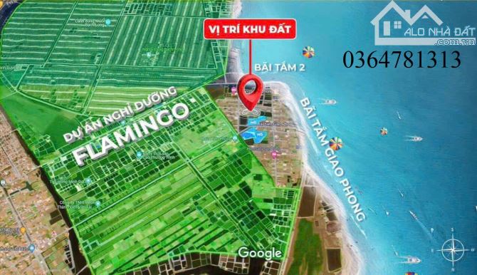 Bán lô đất đẹp bãi tắm Quất Lâm 110m2 MT6.3m đường 10m ô tô kinh doanh sổ đỏ full cư - 2