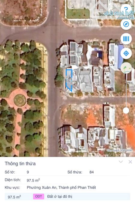 Bán đất góc Hoàng Quốc Việt- Đỗ Quang ,Phường Xuân An,Phan Thiết ,tỉnh Lâm Đồng giá 6,5tỷ - 2
