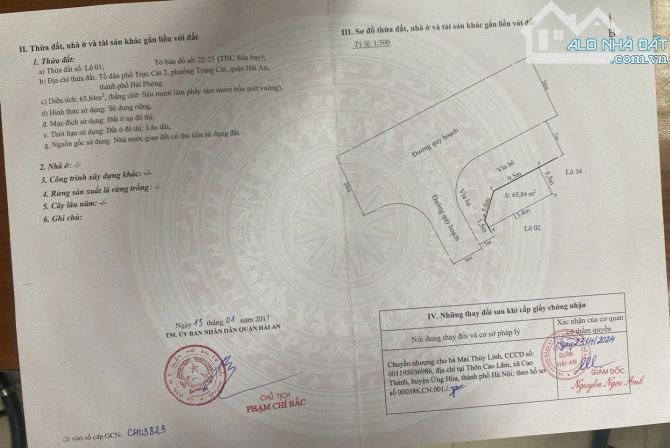 Siêu phẩm cần bán lô góc mặt 40m TDC Tràng Cát, Hải An 65,84m2 giá chỉ 3.95 tỷ - 2
