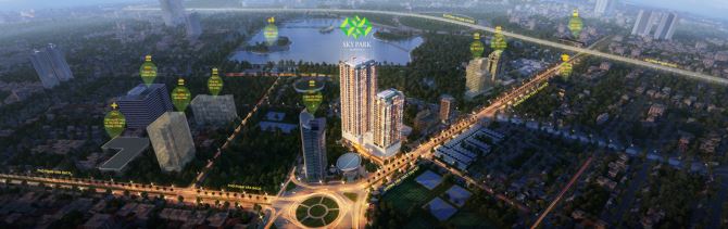 Bán căn góc 3PN - Skypark Tôn Thất Thuyết, DT 127m2, view Hồ - Cung thiếu nhi Cầu Giấy - 2