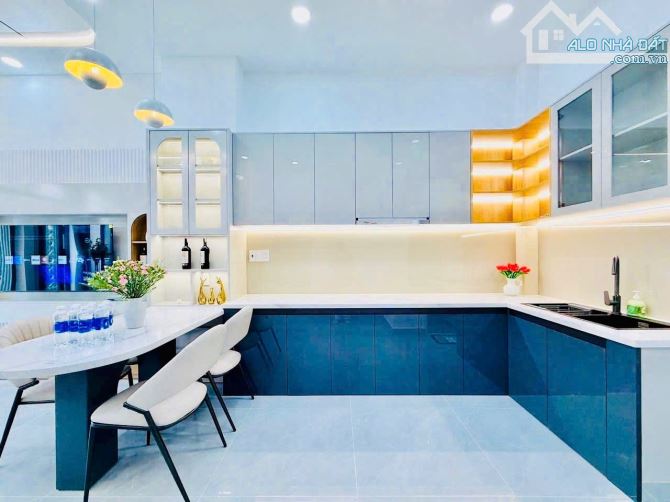 Nhà 4 tầng xây mới, hẻm ô tô, Phan Huy Ích, Gò Vấp, ngang 4,5m, 5 tỷ 97 - 3
