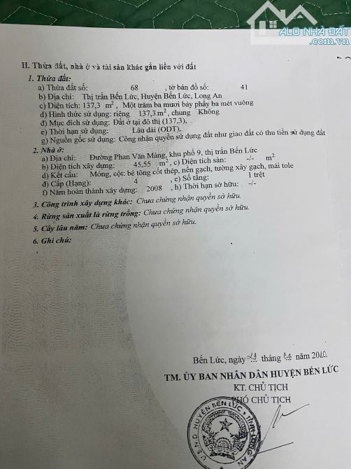 Chính chủ bán nhà mặt tiền Phan Văn Mảnh,  bến lức, Long An - 3