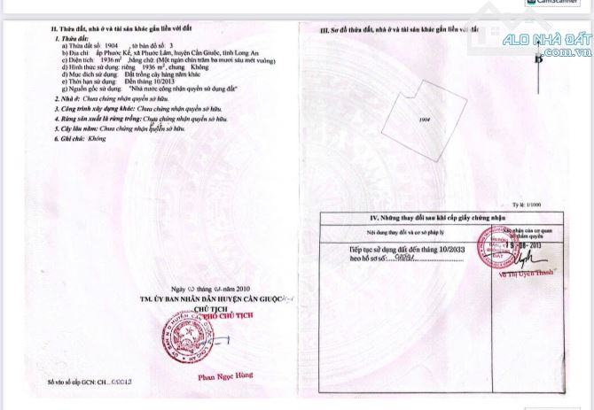 🚀 CƠ HỘI ĐẦU TƯ VÀNG – LÔ ĐẤT 1.936M² GIÁ CHỈ 3.3 TRIỆU/M² TẠI PHƯỚC LÂM, CẦN GIUỘC - 3
