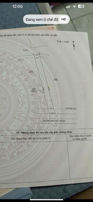 BÁN LÔ ĐẤT THỔ VƯỜN HƠN 1000M2 MẶT TIỀN ĐƯỜNG NHỰA 16M GIÁ CỰC RẺ - 3