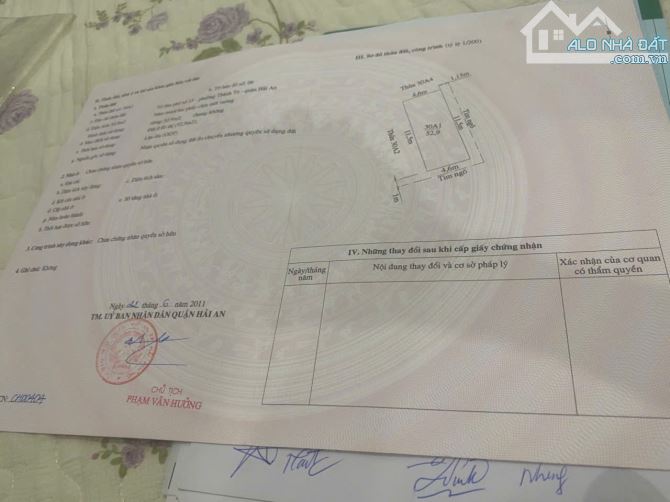 Bán đất Tràng Cát, Thành Tô, Hải An,  44m2, 2,695 tỷ. - 3