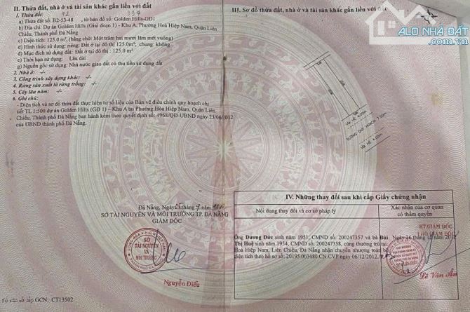 📌📌📌LÀM VIỆC TRỰC TIẾP GIÁ TỐT !!!bán lô golden hill - 3