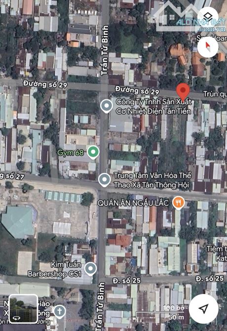 Đất bán khu Việt Kiều xã Tân Thông Hội - Cách Trấn Tử Bình 20m đường số 29 340m2 Full Thổ - 5