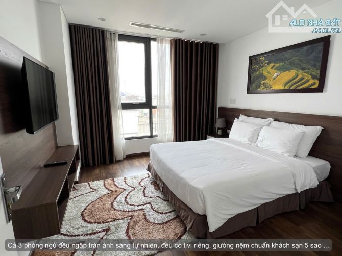Cho thuê chung cư The Terra 83 Hào Nam, 115m2, 3 ngủ 2 vs. Nội thất 5 sao. 25tr/th - 5