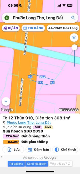 BÁN LÔ ĐẤT ĐƯỜNG NHỰA TL997 SIÊU RỘNG THUẬN TIỆN GIAO THÔNG XÃ ĐẤT ĐỎ ,BRVT - 5