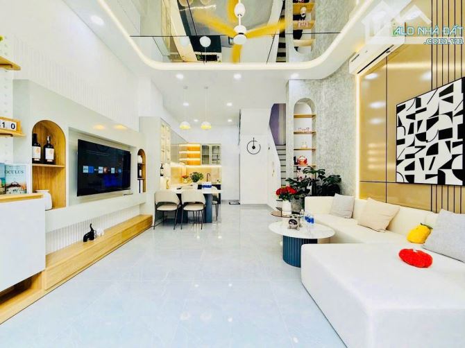 Nhà 4 tầng xây mới, hẻm ô tô, Phan Huy Ích, Gò Vấp, ngang 4,5m, 5 tỷ 97 - 6
