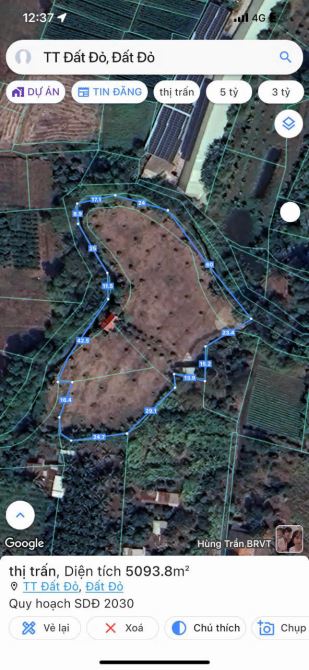 4140m2- thổ cư 100m2 đất thị trấn Đất Đỏ- SUỐI CHẢY 4 MÙA BAO QUANH ĐẤT - 8