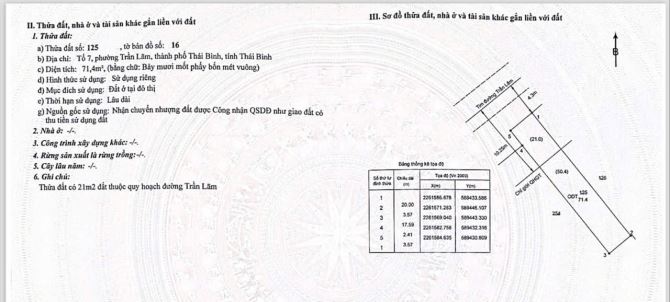 Bán lô đất mặt đường Trần Lãm,giá mềm như bún