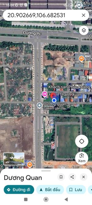 Lô đất đẹp khu dân cư Bấc Vang Dương Quân