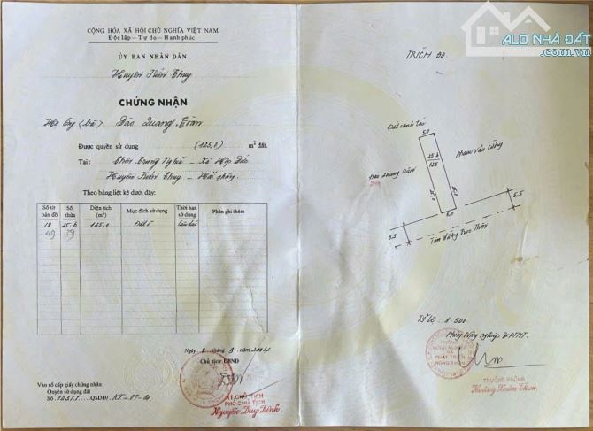 Chính chủ gửi bán lô đất mặt đường Trung Nghĩa Hợp Đức Đồ Sơn