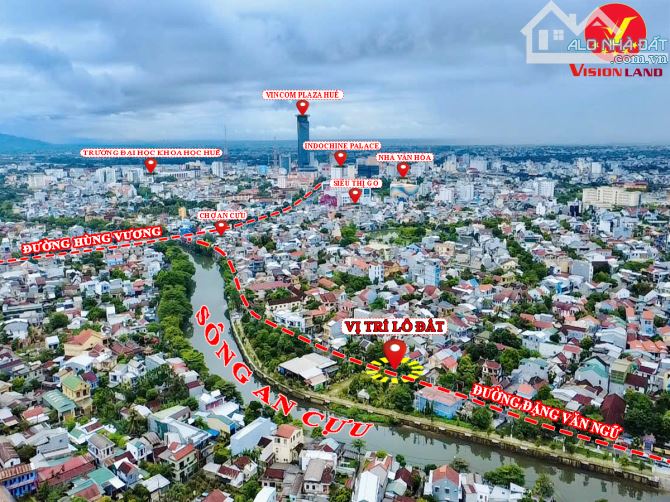 Mặt tiền Đặng Văn Ngữ 13M cách chợ An Cựu chỉ 350M