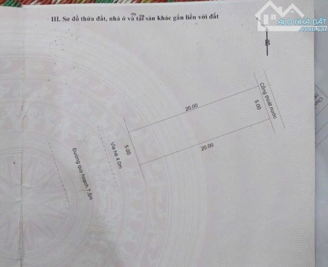 ĐẤT BÙI HIỂN_ TRỤC YÊN THẾ - BẮC SƠN_ DT:100m2, Đường 7m5_ Giá 4 tỷ 95