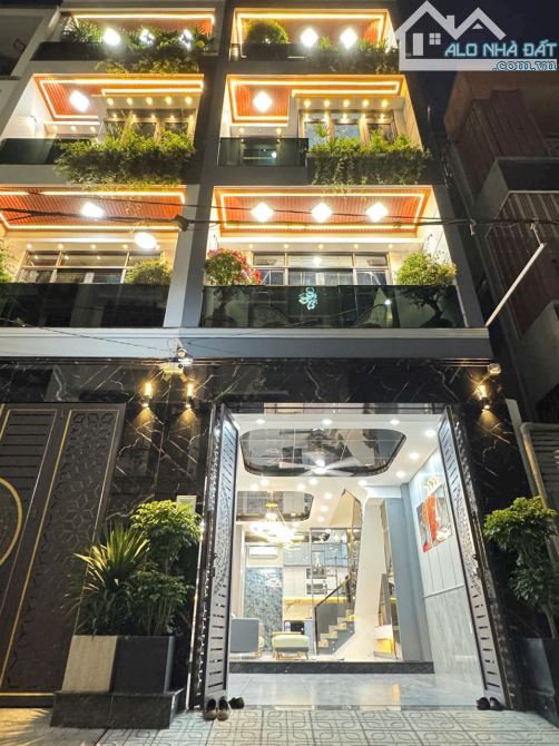 Bán Nhà Hẻm oto mới xây 100% Đào Tông Nguyên, Nhà Bè: 4x13m, 4 Tầng