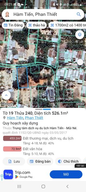 Bán đất lô 2 đường Nguyễn Đình Chiểu Hàm Tiến Phan Thiết 526m2