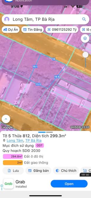 MẶT TIỀN 18 MET CHU VĂN AN –F LONG TÂM- TP. BÀ RỊA- 5,5 TỶ - KINH DOANH