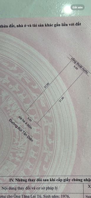 📌📌📌LÀM VIỆC TRỰC TIẾP GIÁ TỐT !!!BÁN lô đất mặt tiền bùi tấn diên