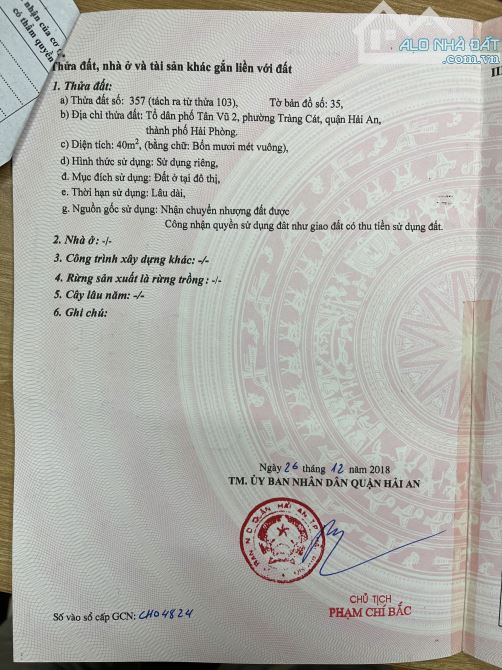 🏡 BÁN LÔ ĐẤT TẠI TÂN VŨ 2, TRÀNG CÁT – HẢI AN – HẢI PHÒNG 🏡
