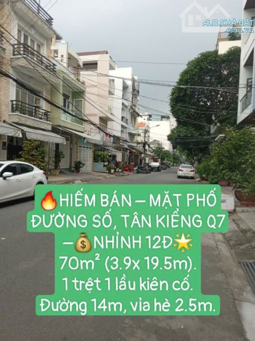 HIẾM BÁN – MẶT PHỐ ĐƯỜNG SỐ, TÂN KIỂNG QUẬN 7 – DÒNG TIỀN ĐỀU 18TR/THÁNG💰NHỈNH 12 TỶ🌟 - 1