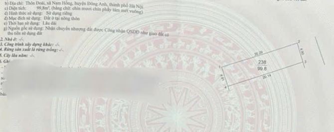 Siêu phẩm hiếm - đường thông oto - Đoài nam hồng đông anh HN - Zá cực hấp dẫn - 1