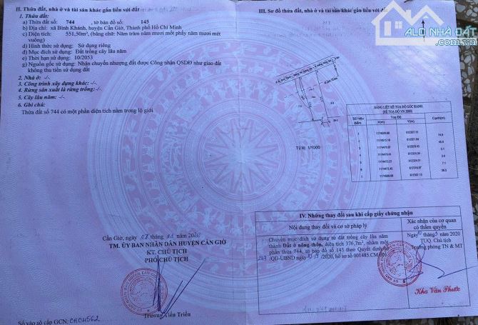 Bán đất mặt tiền Hà Quang Vóc, Bình Khánh, Cần Giờ 7,7tỷ - 1