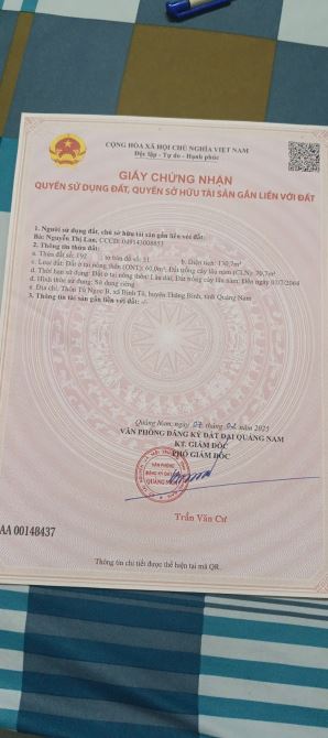 🌟 BÁN ĐẤT CHÍNH CHỦ – THĂNG BÌNH, QUẢNG NAM 🌟 - 1